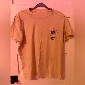 California Palm Graphic Tee - Beige Men's T-Shirt